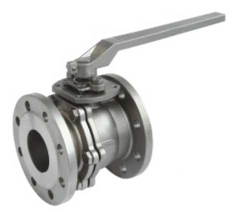 2 delig Geflensde Kogelkraan ANSI Klasse