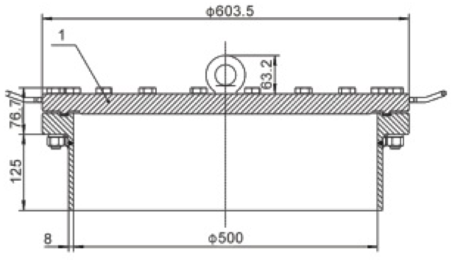 Flat Bottom Manlid Assembly