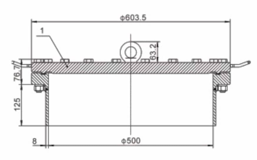500 mm FBM Mangat gebout Compleet
