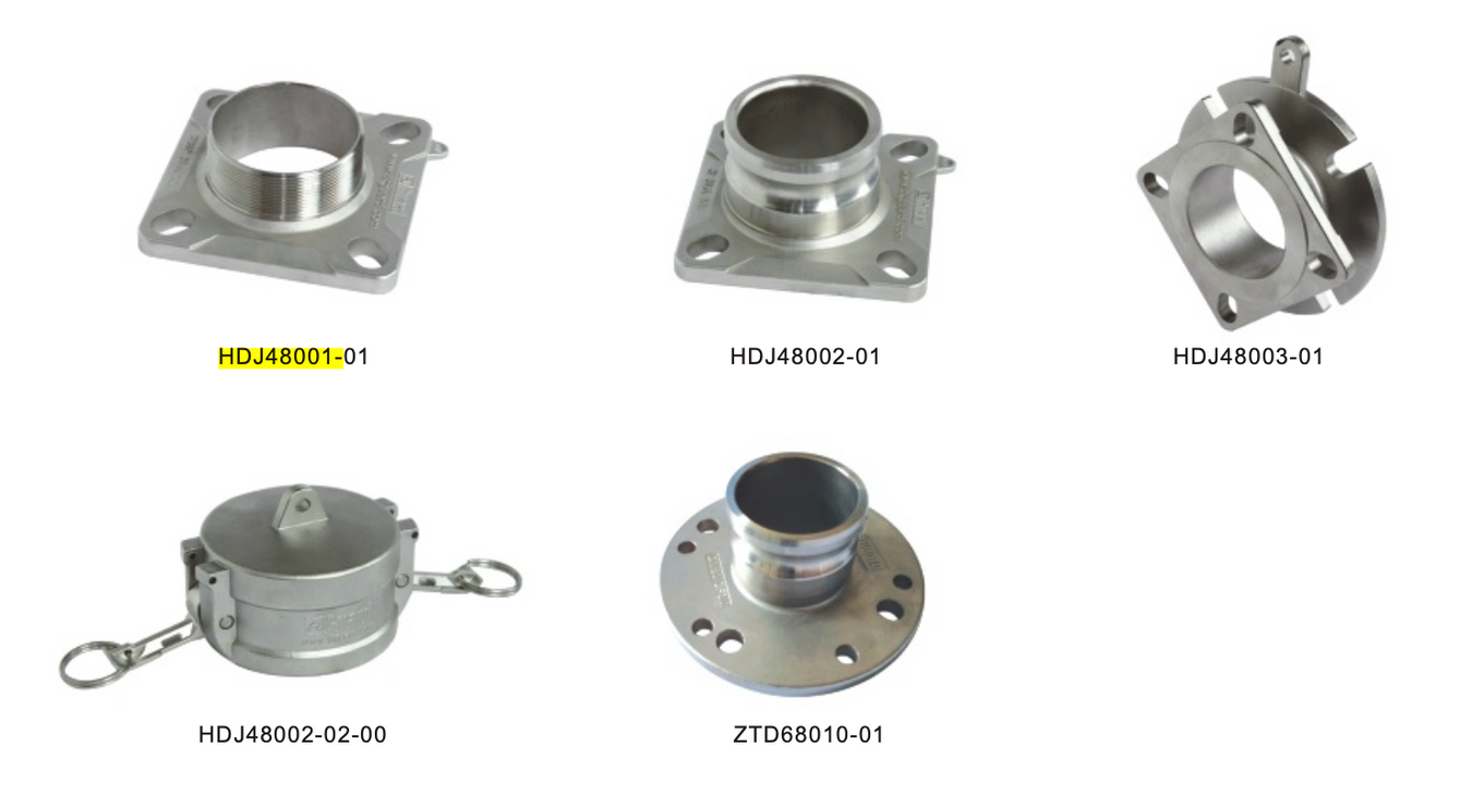 Uitloopflenzen / Stofkappen Tankcontainer