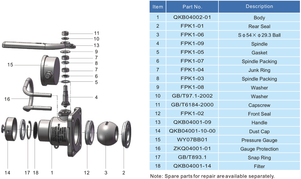 1.5 BSP Air Inlet Ball Valve 3