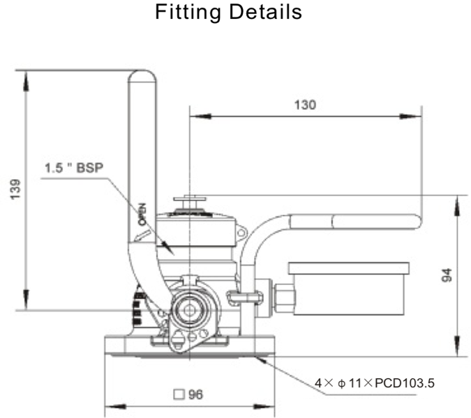 1.5 Full Bore Air Ball Valve 2