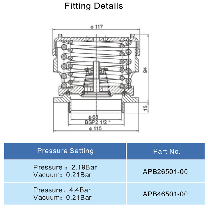 2.5 BSP Safety Relief Valve 2