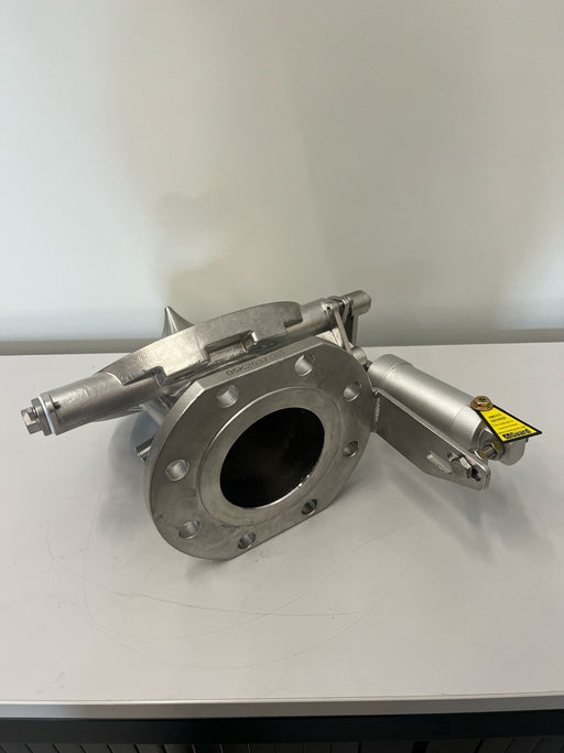 4%22 45° Pneumatic  Foot Valve - Steam Heated - Pointed Poppet (4)