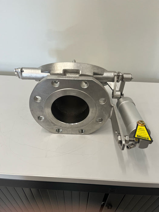 4%22 45° Pneumatic  Foot Valve - Steam Heated - Pointed Poppet (1)