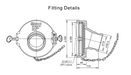 53801P3 Gravity Drop Coupling Fitting Details