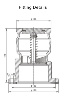 554C11 Vapor Recovery Adaptor Fitting Details