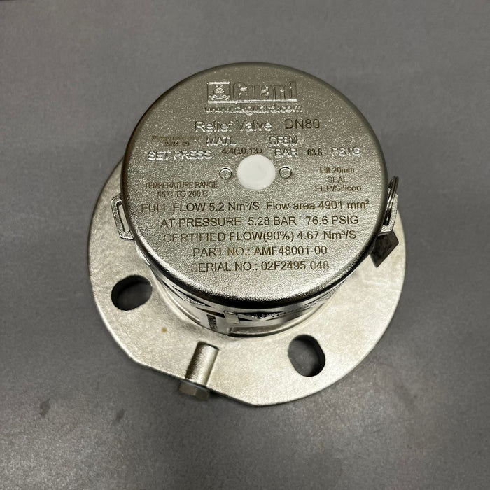 3 "Flanged safety valve 4,4 Bar Pressure only