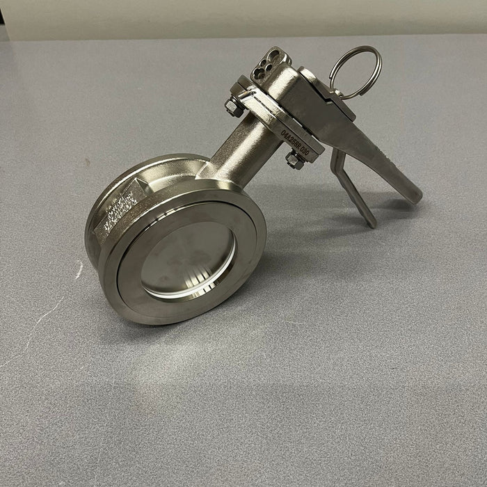 3" Klemm-Absperrklappe Typ I, links offen