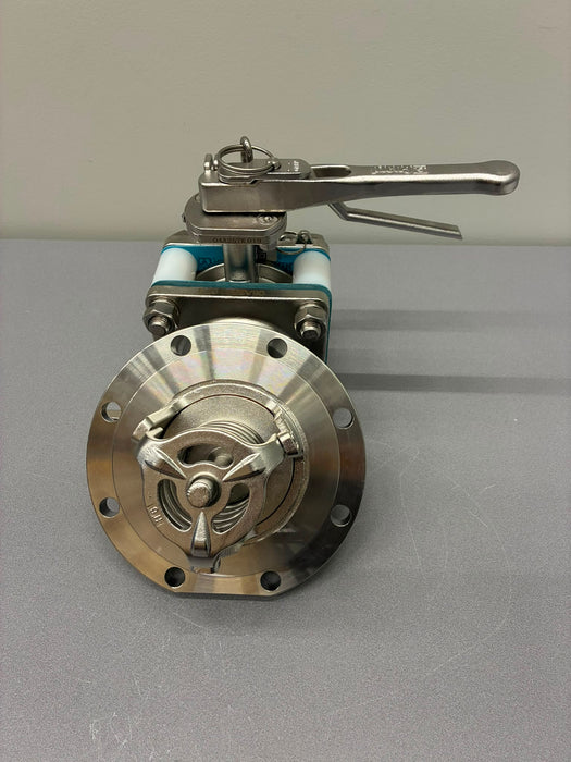 3" 45°Foot Valve + 3" Clamped Butterfly Valve +3" BSP Outlet