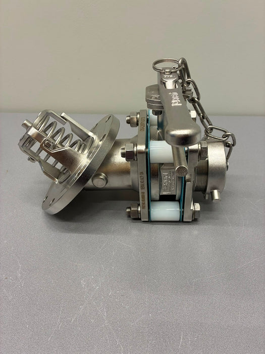 3" 45°Foot Valve + 3" Clamped Butterfly Valve +3" BSP Outlet