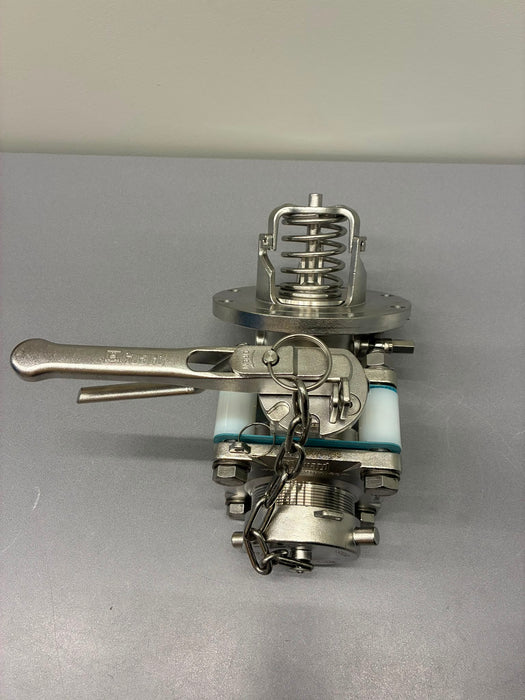 3" 45°Foot Valve + 3" Clamped Butterfly Valve +3" BSP Outlet