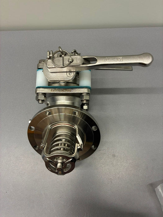 3" 45°Foot Valve + 3" Clamped Butterfly Valve +3" BSP Outlet