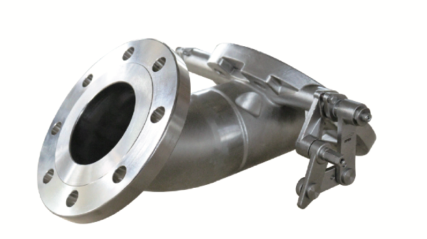 Válvula de pie de giro de 4″ y 45°