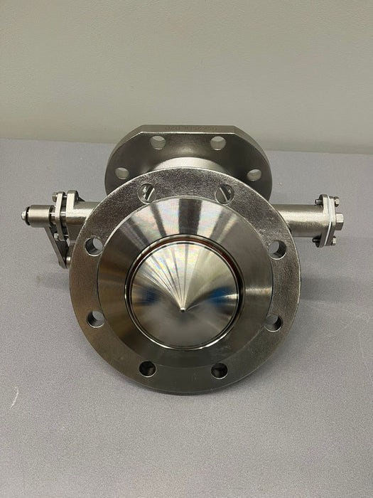 4" 45° Manual Bottom Discharge-Steam heated - Pointed Poppet