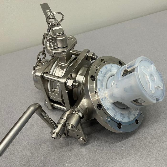 3” 45° Bottom Discharge assembly, PFA lined