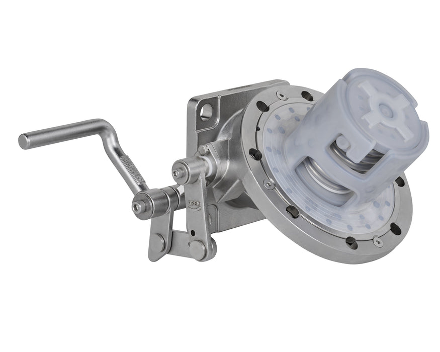 3” 45° Foot Valve, PFA lined