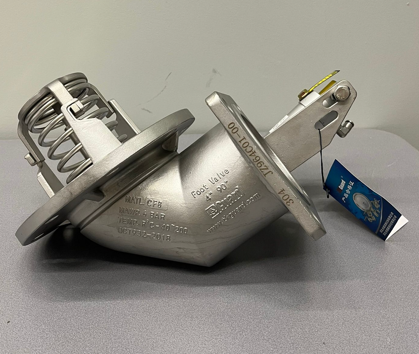 4” 90 Degree Pneumatic Foot Valve