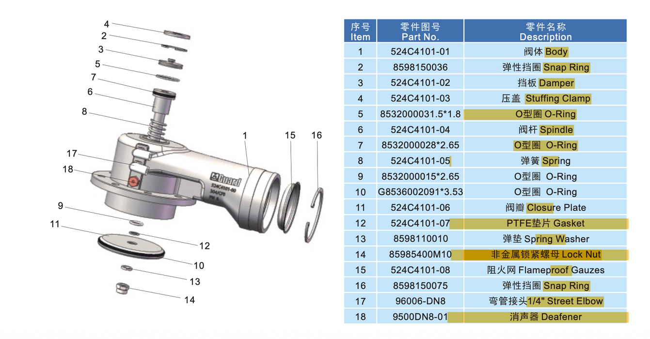 Válvula de recuperación de vapor
