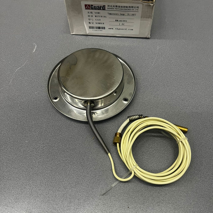 Temperature Gauge: 3000 mm Capillary, DN100 / 4”