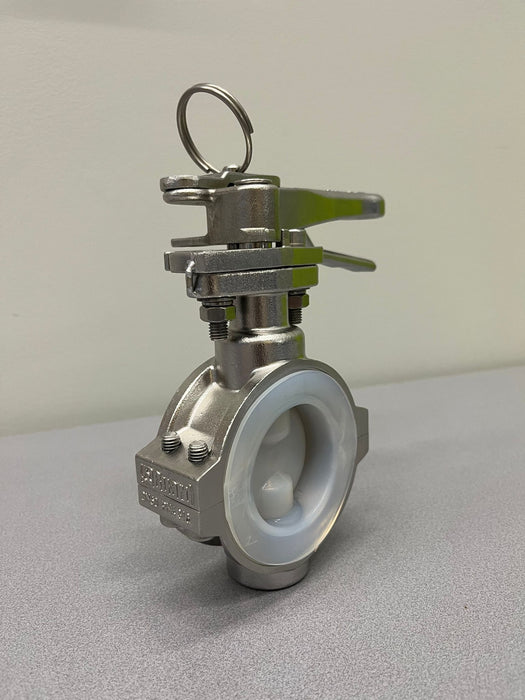 2” Butterfly valve PFA Lined