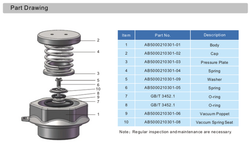 AB5000210301-01 Part Drawing