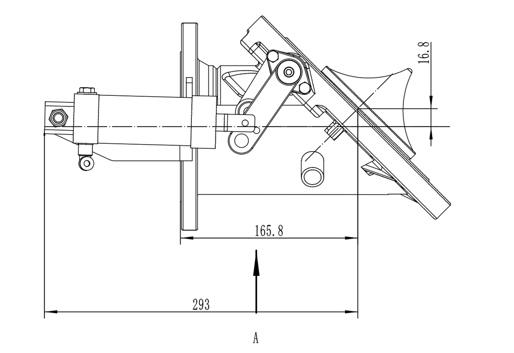 Bottom discharge steam heated 4%22