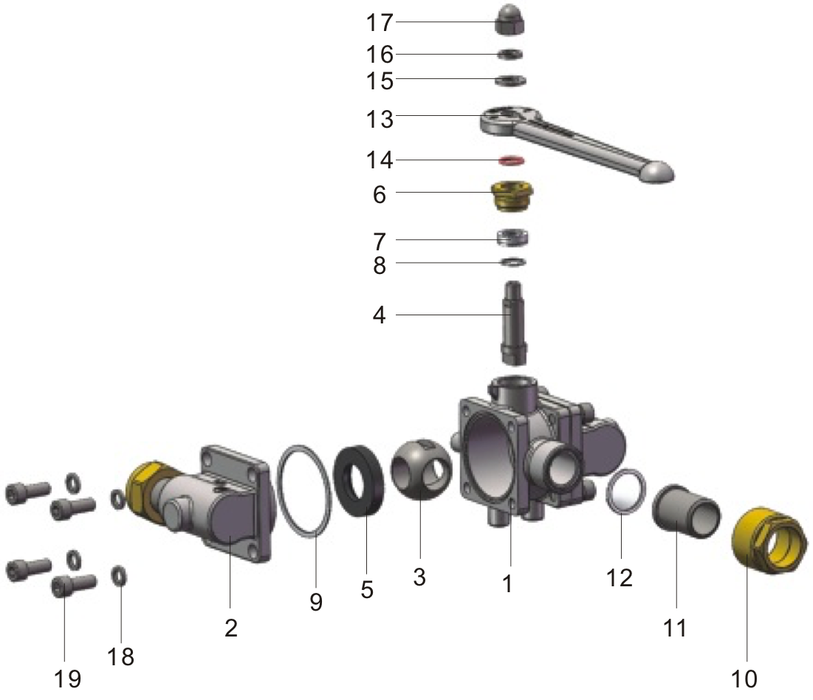 Cryogenic Three Way Ball Valve 3