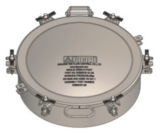 DN500 Crane Pipe Manlid Assembly