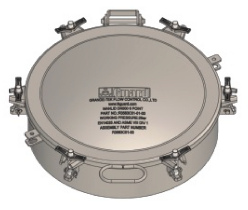 DN500 Crane Pipe Manlid Assembly — Guard Europe BV