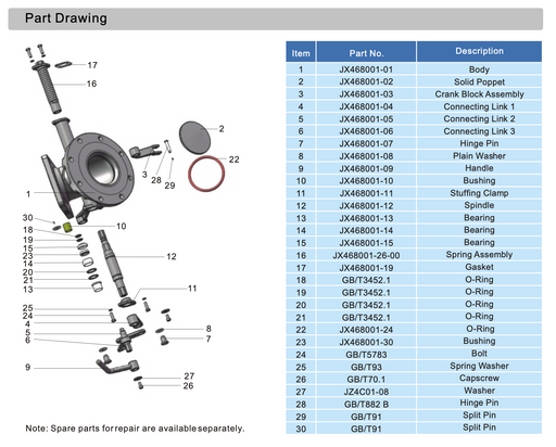 O-Ring for 3.45%22 Swing Fottvalve