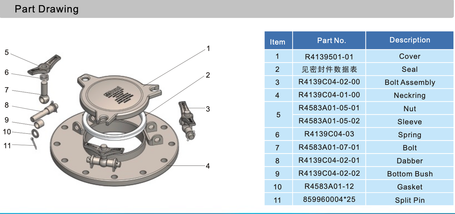 Part drawing R4139C04