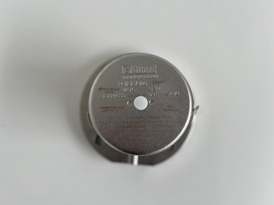 PFA lined safety valve 3.0 bar