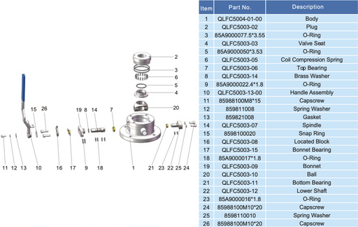 QLFC5004-00 parts