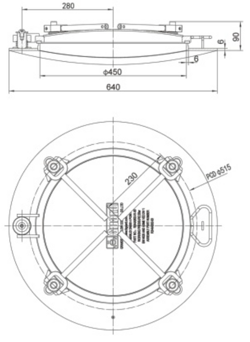R244AB02-00 Swing Convex Cover fitting
