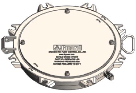 DN500 Manlid Assembly With Rupture Disc Holder -8 point. (500mm ...