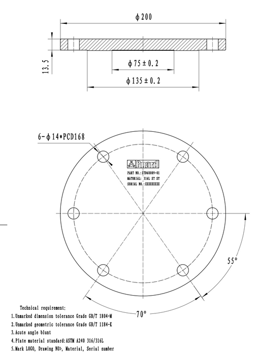 ZTD68009-01 - Blind Flange
